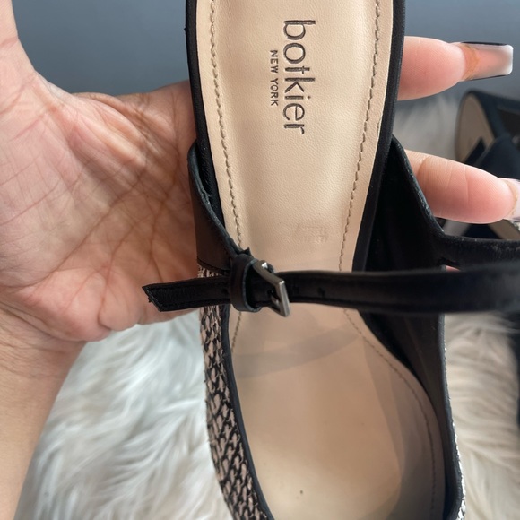 BOTKIER HANNAH MULE BLACK & WHITE SNAKESKIN SZ 10 - Picture 5 of 10